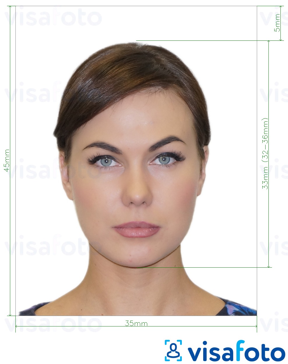 Nuotraukos pavyzdys Rusų ventiliatoriaus ID  pikselių su tikslaus dydžio specifikacija