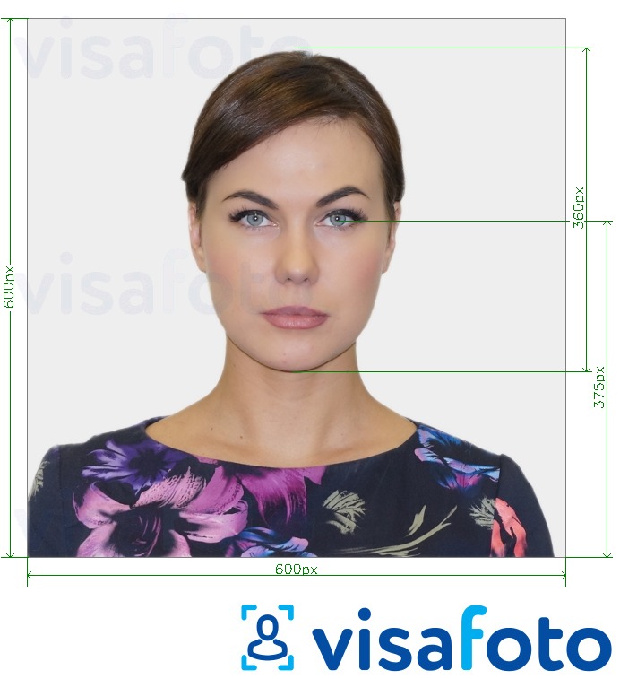 Nuotraukos pavyzdys LeTourneau universiteto asmens tapatybės kortelė su nuotrauka 360x375 px su tikslaus dydžio specifikacija